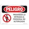 Signmission OSHA Danger, Unauthorized Personnel Keep Out Spanish, 10in X 7in Decal, OS-DS-D-710-LS-1596 OS-DS-D-710-LS-1596 - alternate 1